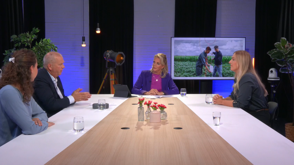 Mensen in een studio 