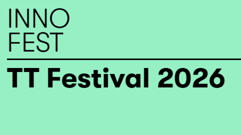 Tekst op groene achtergrond: Innofest TT festival