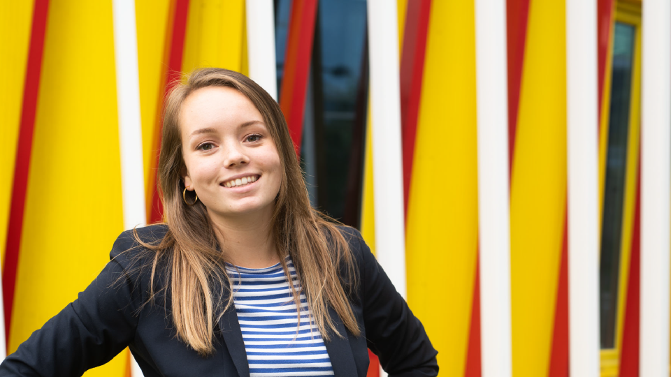 Foto Helen van de Kop, student aan de Rijksuniversiteit Groningen.