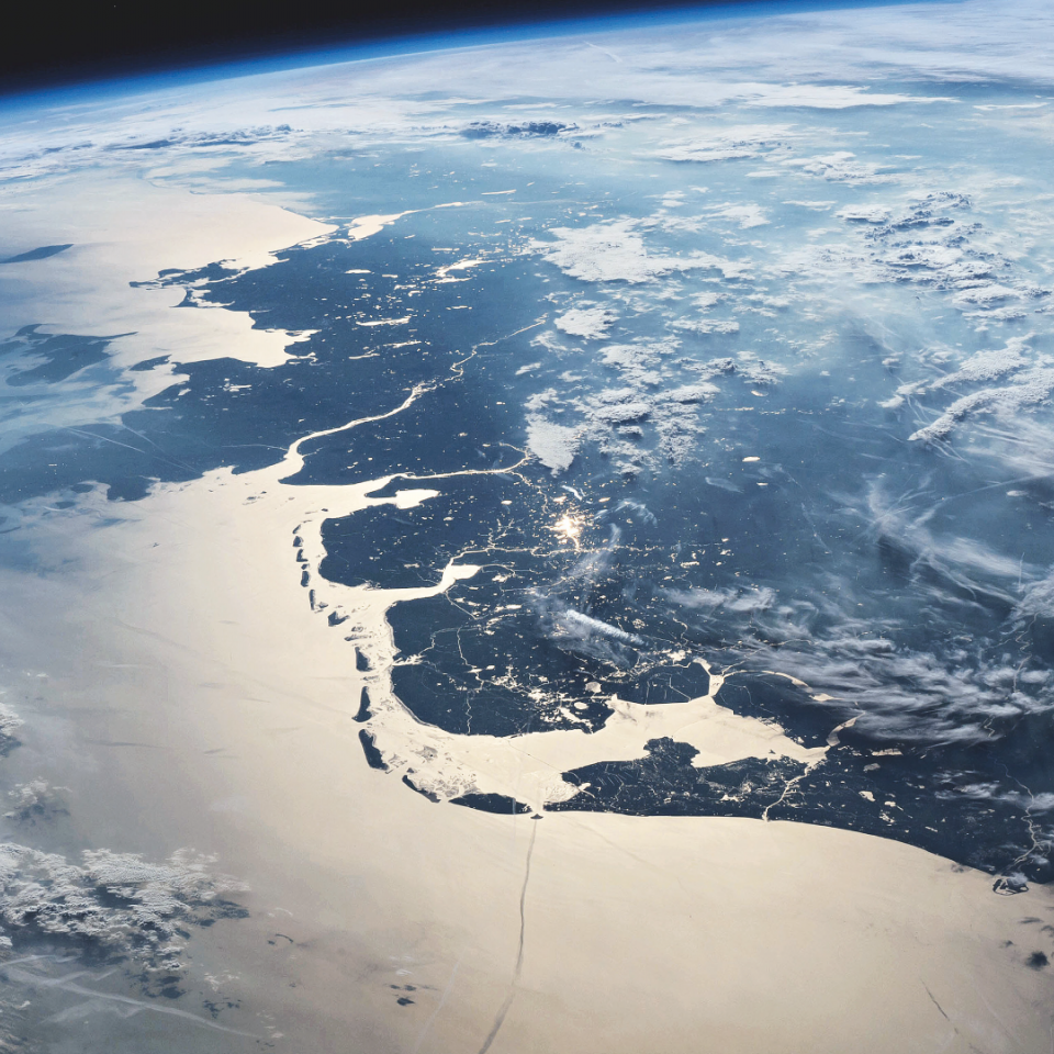 Satellietbeeld Noord-Nederland